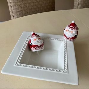 Roly Poly Santa Platter Decoration 🎅